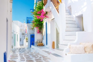 Străzile tradiționale din Chora — sejur charter Mykonos