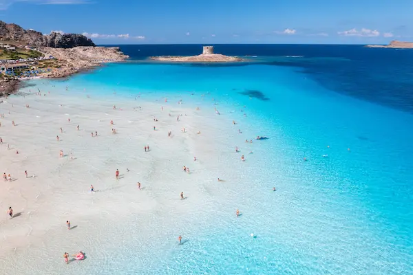 Ghid Sardinia — Spiaggia La Pelosa — Stintino