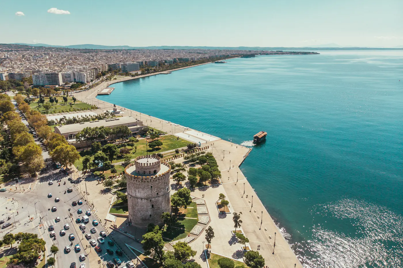 Faleza Nea Paralia și promenada modernă a orașului Thessaloniki, weekend Grecia continentală - rezervare hoteluri